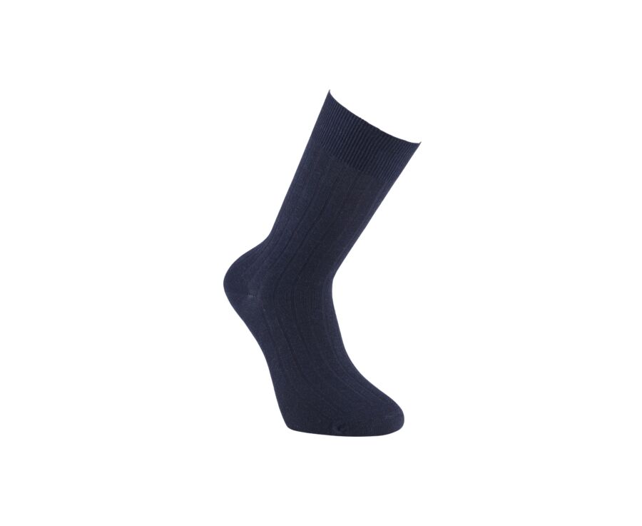 Chaussettes homme coton lin avec cotes Marine Bexley