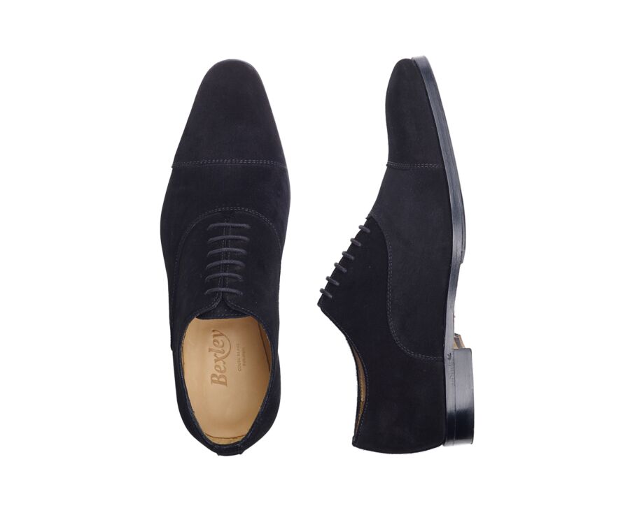 Richelieu Velours Noir homme semelle cuir  - SPEZIA II PATIN