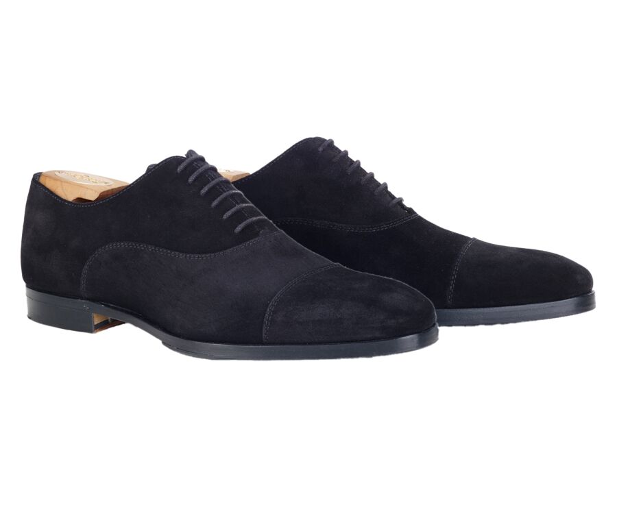 Richelieu Velours Noir homme semelle cuir  - SPEZIA II PATIN