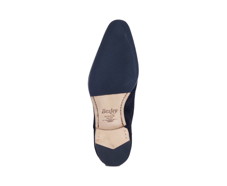 Richelieu Velours Noir homme semelle cuir  - SPEZIA II PATIN