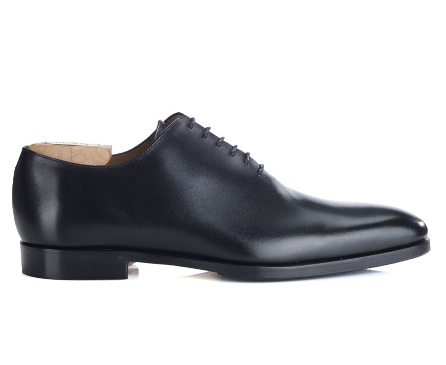 Richelieu homme Noir semelle cuir avec patin - BELLAGIO PATIN