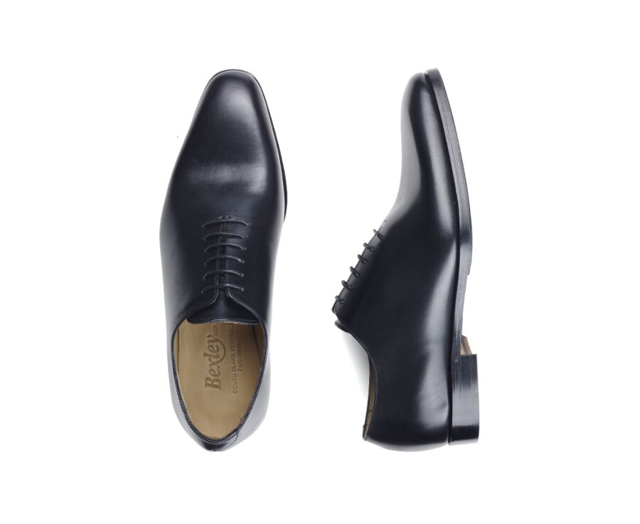 Richelieu homme Noir semelle cuir avec patin - BELLAGIO PATIN