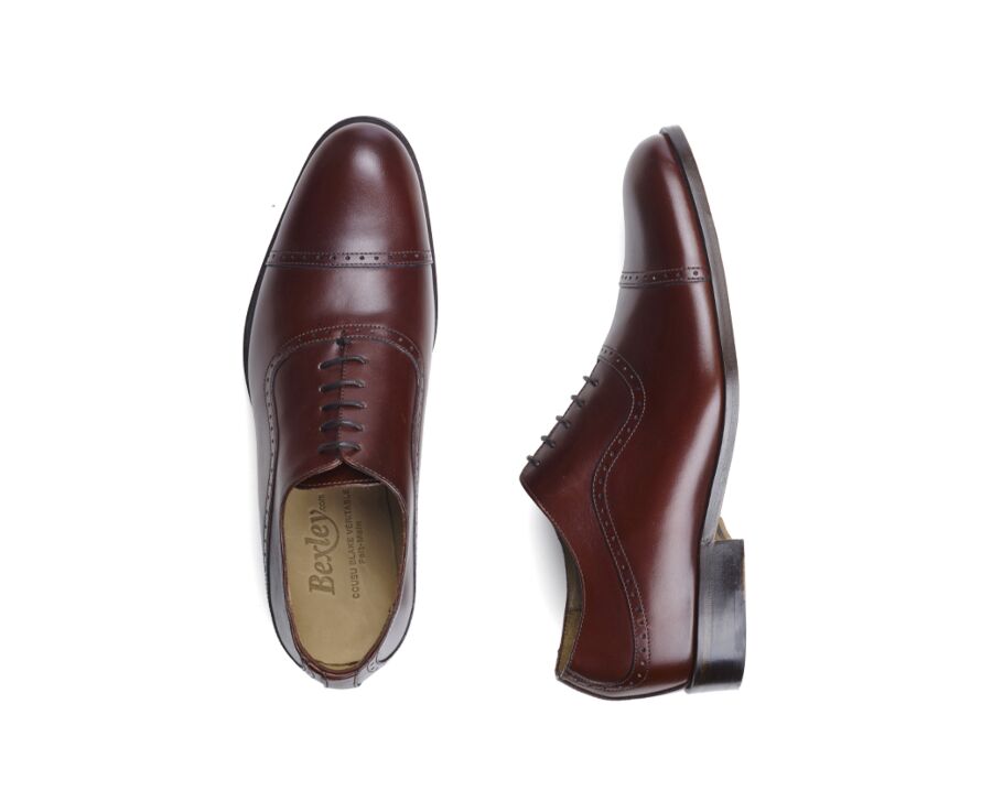 Richelieu homme Marron semelle cuir - CORBY