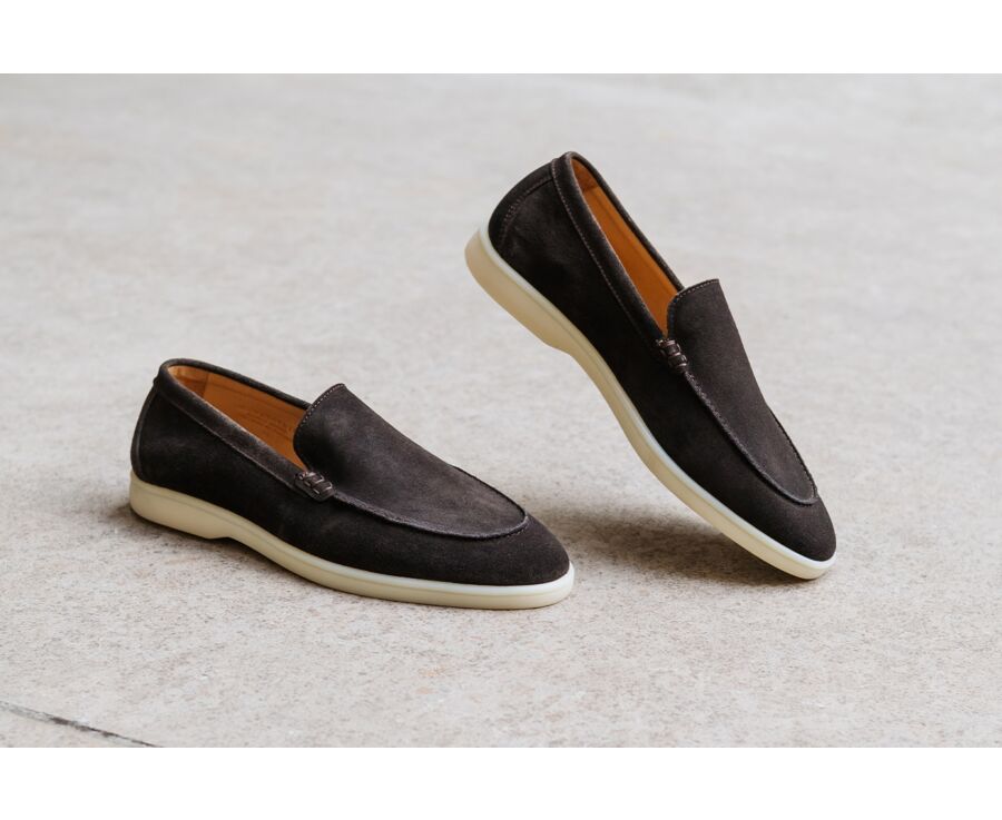 Mocassin pour homme Velours Brun - MANASOTA II