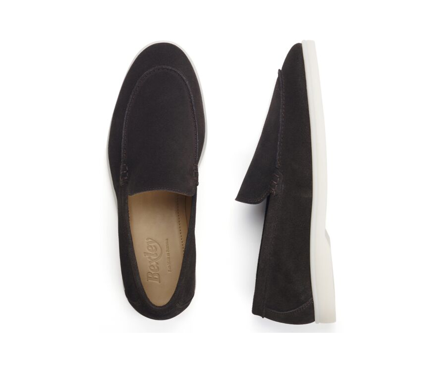 Mocassin pour homme Velours Brun - MANASOTA II