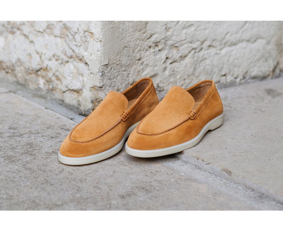 Mocassin homme Velours Caramel - MANASOTA II