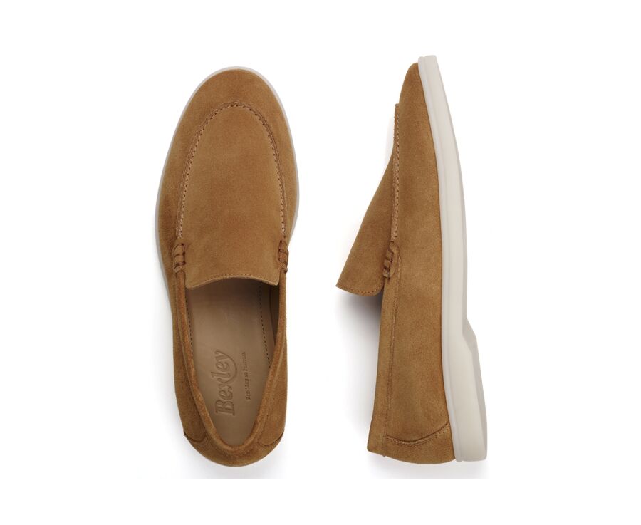 Mocassin homme Velours Caramel - MANASOTA II