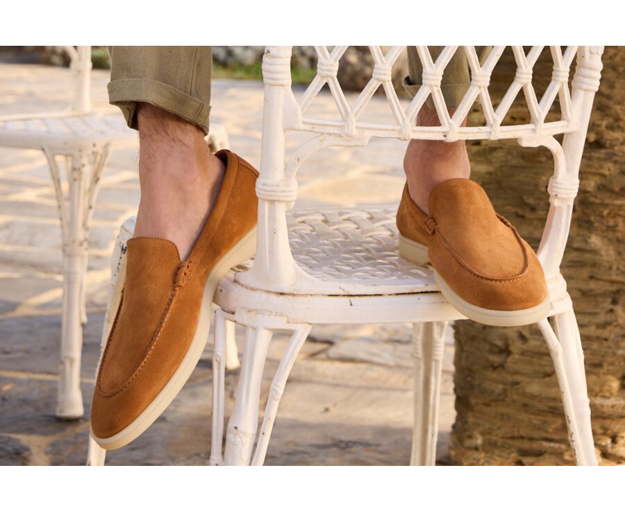 Mocassin homme Velours Caramel - MANASOTA II
