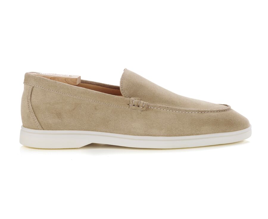 Mocassin homme Velours Beige - MANASOTA III