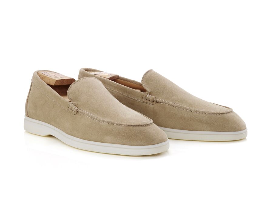 Mocassin homme Velours Beige - MANASOTA III