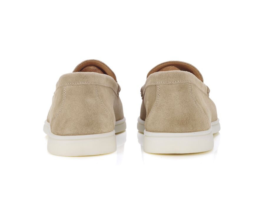 Mocassin homme Velours Beige - MANASOTA III