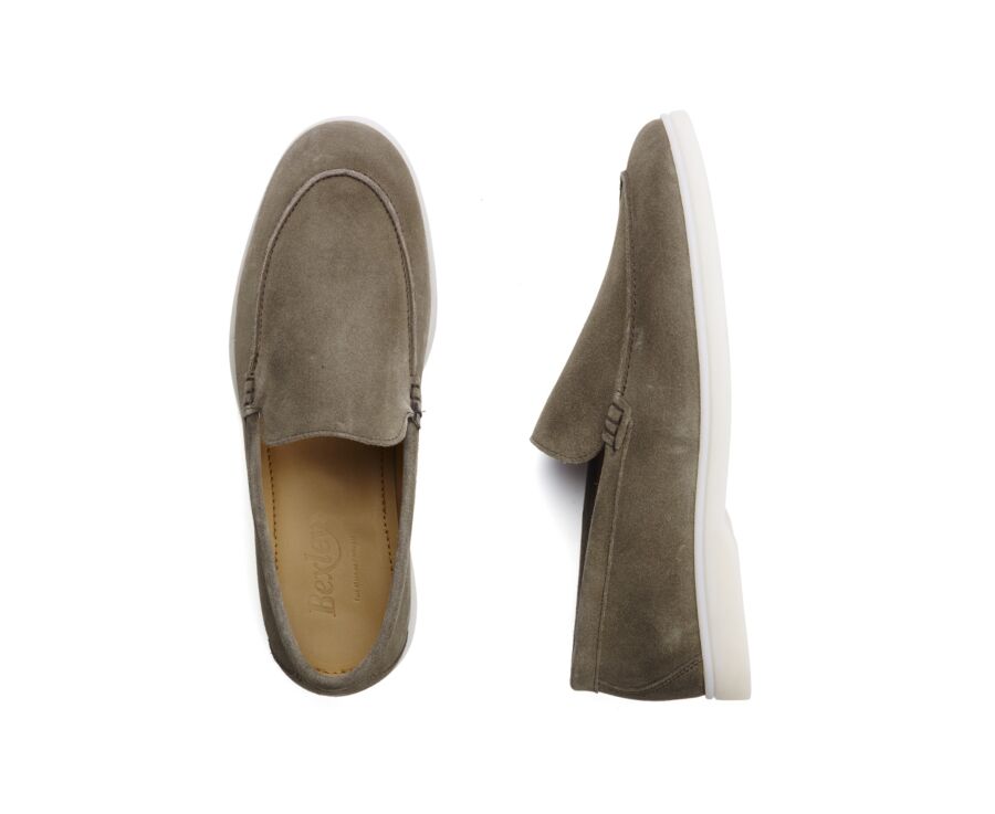 Mocassin homme Velours Kaki - MANASOTA III