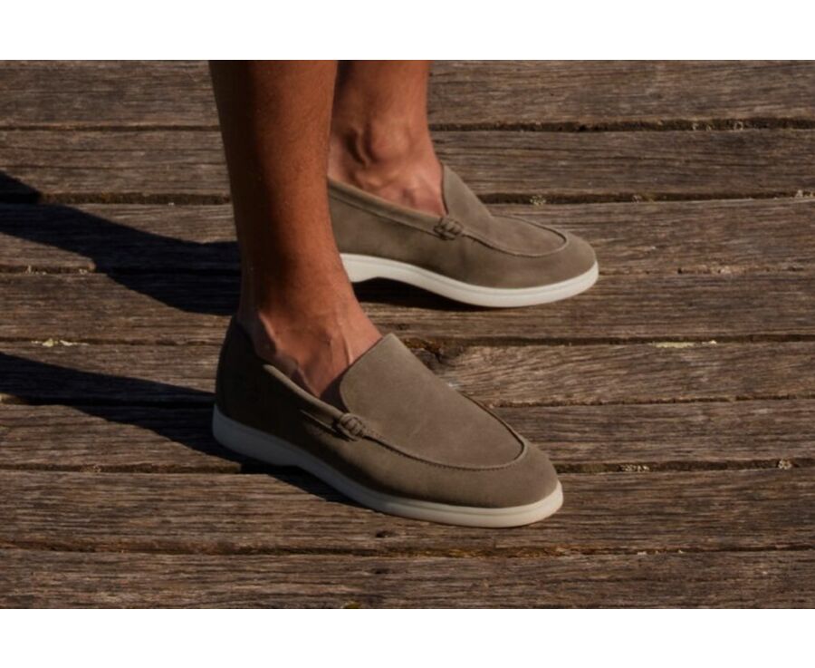 Mocassin homme Velours Kaki - MANASOTA III