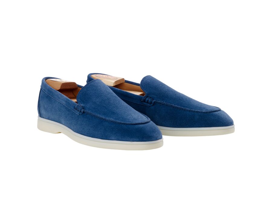 Mocassin homme Velours Bleu Indigo - MANASOTA II