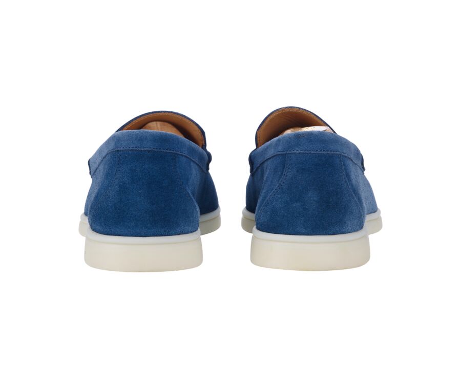 Mocassin homme Velours Bleu Indigo - MANASOTA II