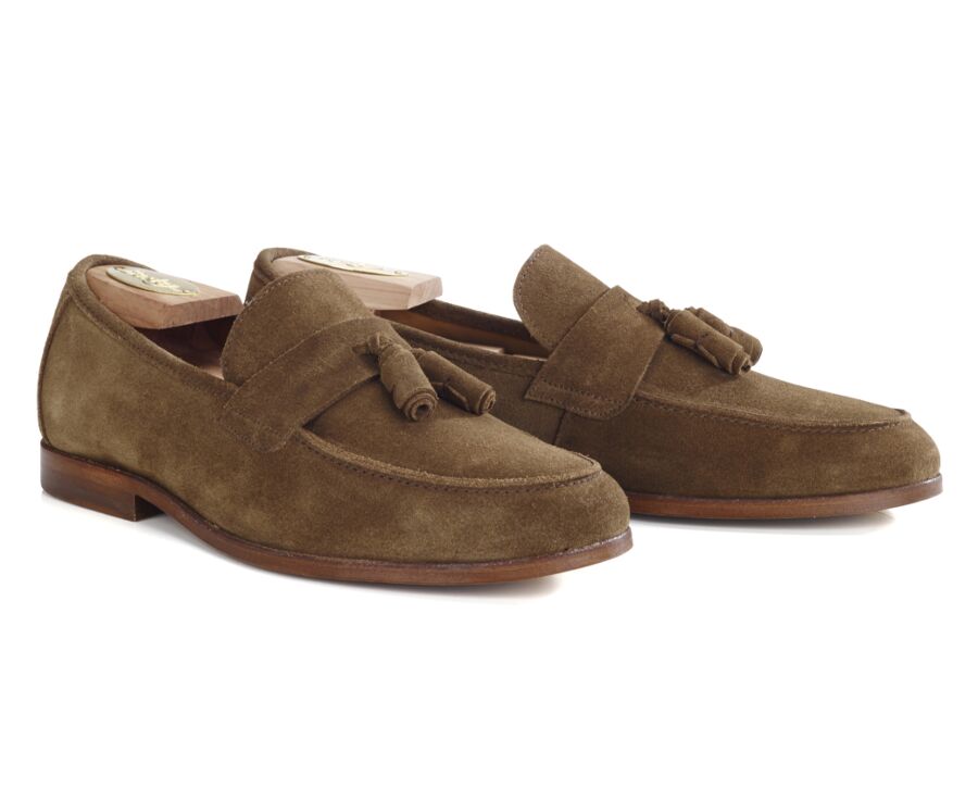 Mocassin homme cuir velours chamois - BROGLIO