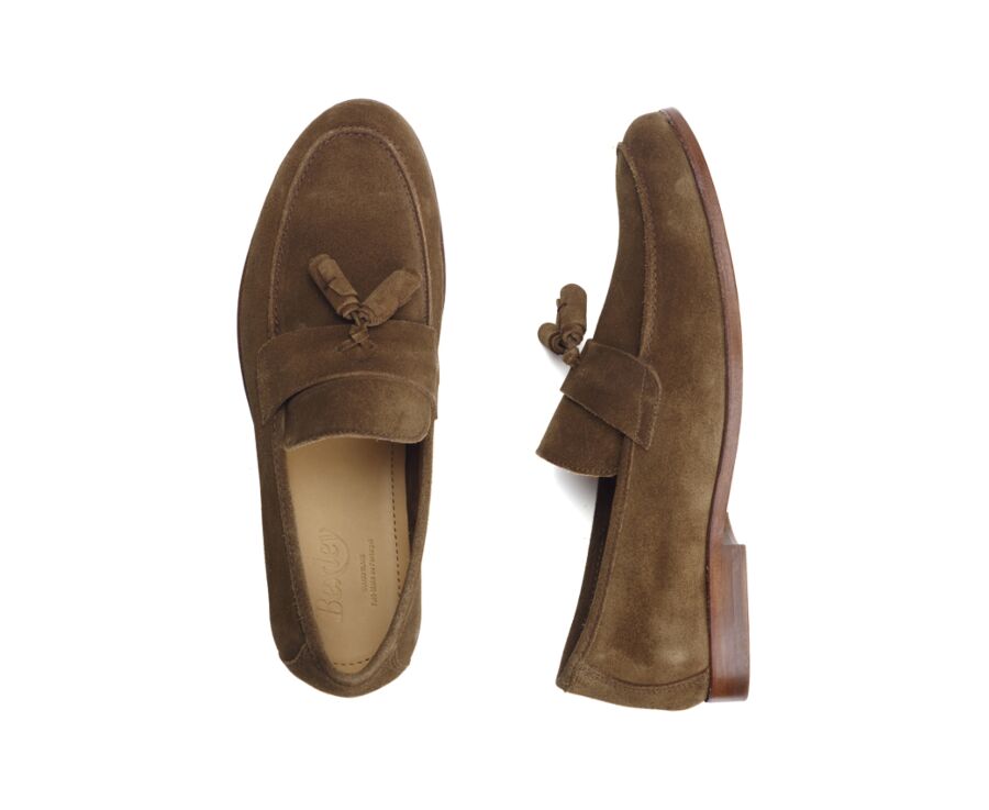 Mocassin homme cuir velours chamois - BROGLIO