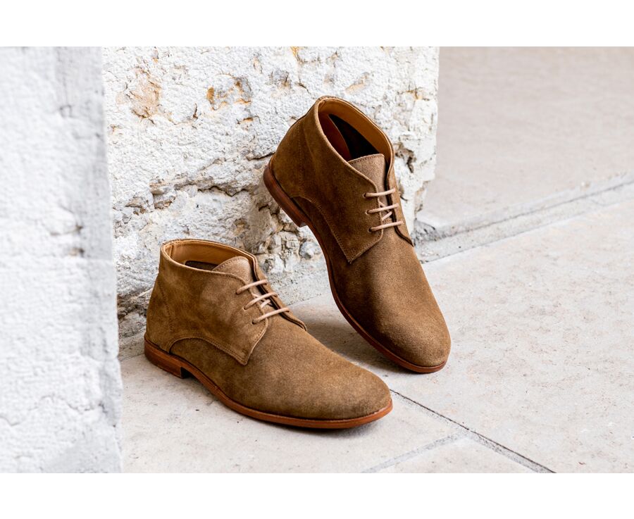 Desert boots homme Velours Chamois - MOLENO