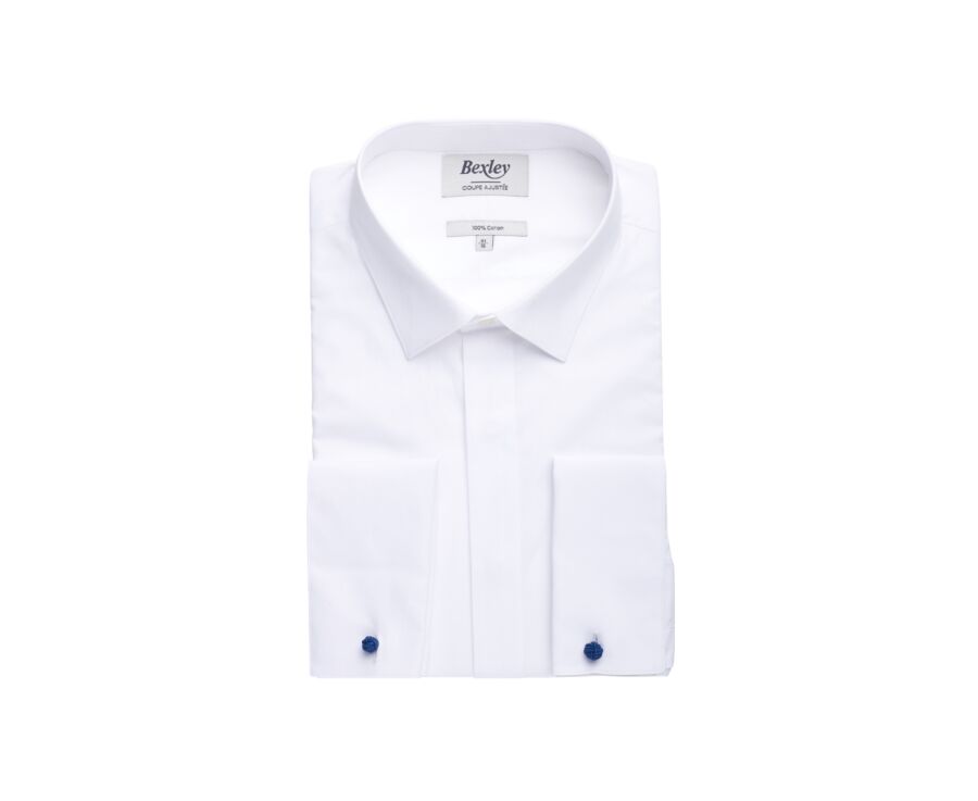 Chemise blanche boutons de manchettes OLIVIO
