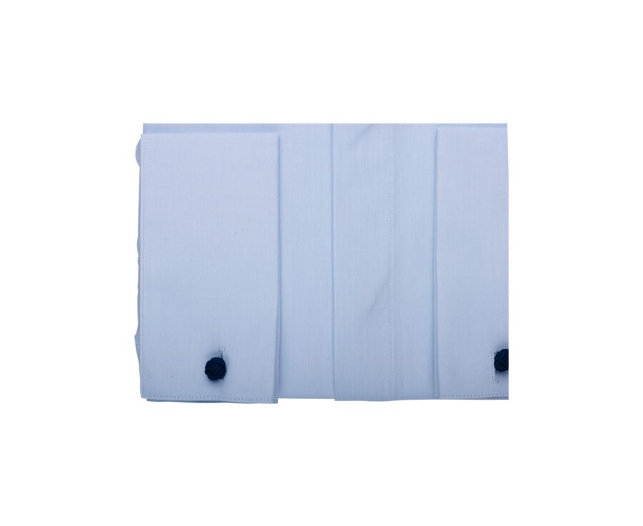 Chemise Bleu Pâle à boutons de manchettes - OLIVIO