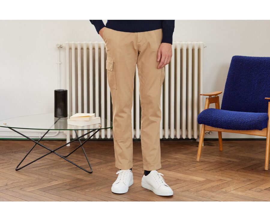 Pantalon cargo homme Camel  - KEANAN II