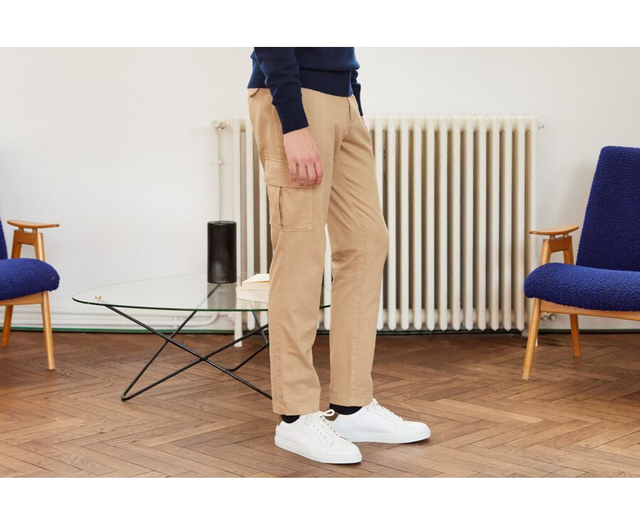 Pantalon cargo homme Camel  - KEANAN II