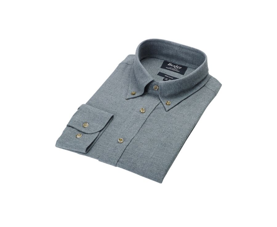 Chemise flanelle Vert Tilleul - ANDER