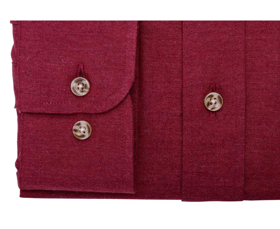 Chemise flanelle - Rouge Bordeaux - ANDER