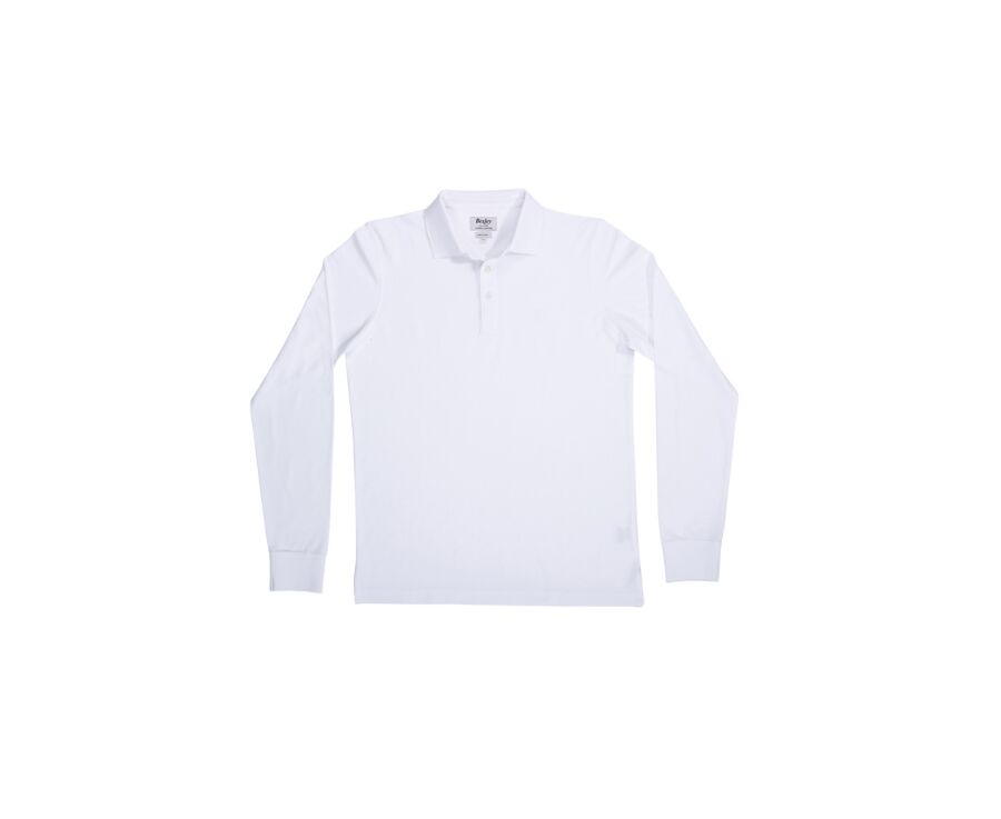 Polo manches longues homme Blanc - ALEC II ML
