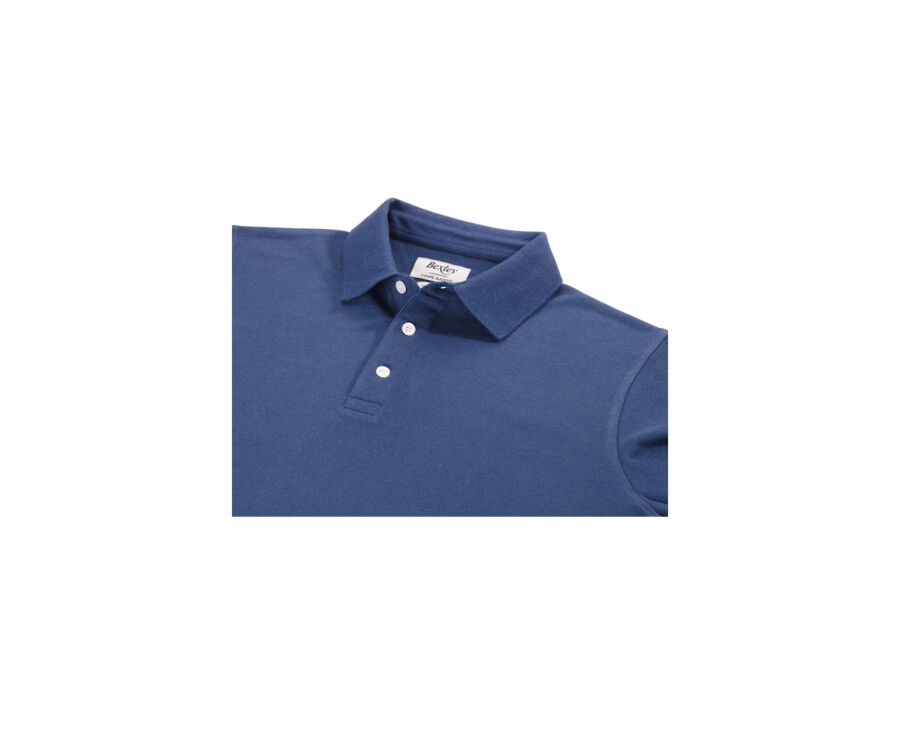 Polo manches longues homme Bleu  - ALEC II ML
