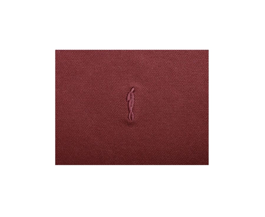 Polo manches longues homme Bordeaux - ALEC II ML