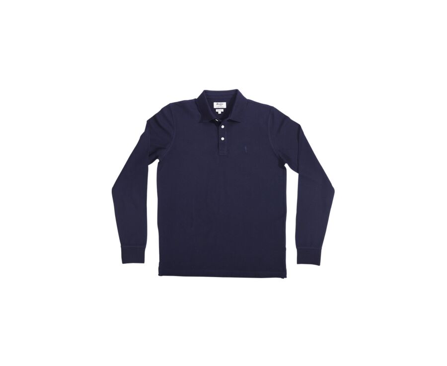 Polo manches longues homme Marine - ALEC II ML
