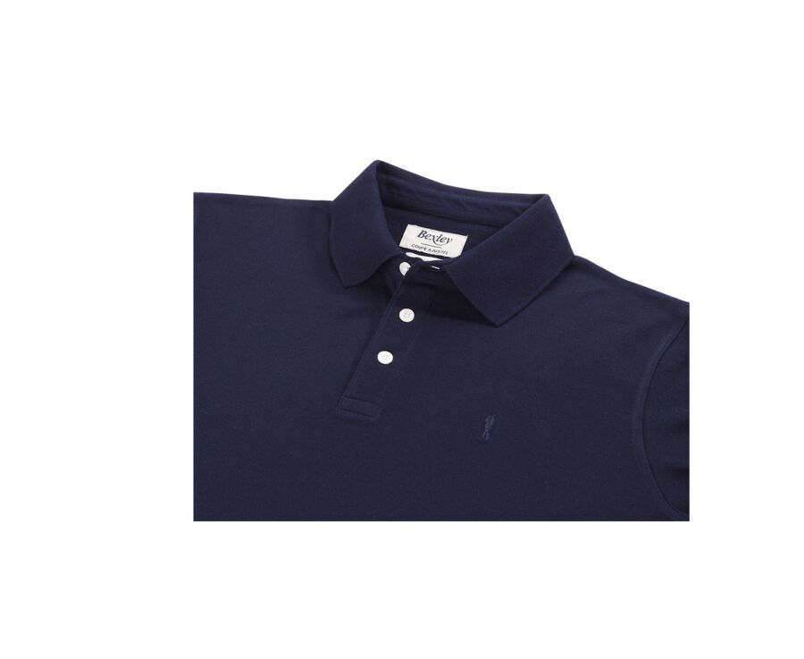 Polo manches longues homme Marine - ALEC II ML
