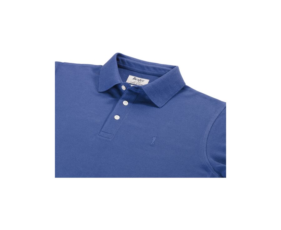 Polo manches longues homme Bleu Royal - ALEC II ML