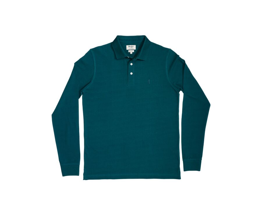 Polo manches longues homme - Vert Foncé - ALEC II ML