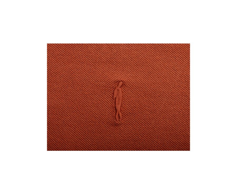 Polo manches longues homme Rouille - ALEC II ML