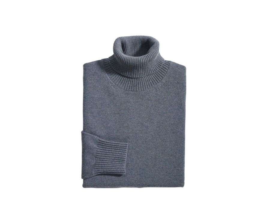 Pull col roulé homme Vert chiné - KENNERIC