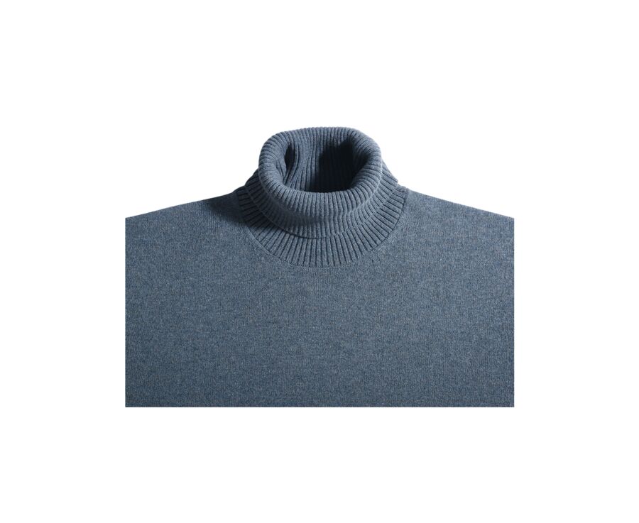Pull col roulé homme Vert chiné - KENNERIC