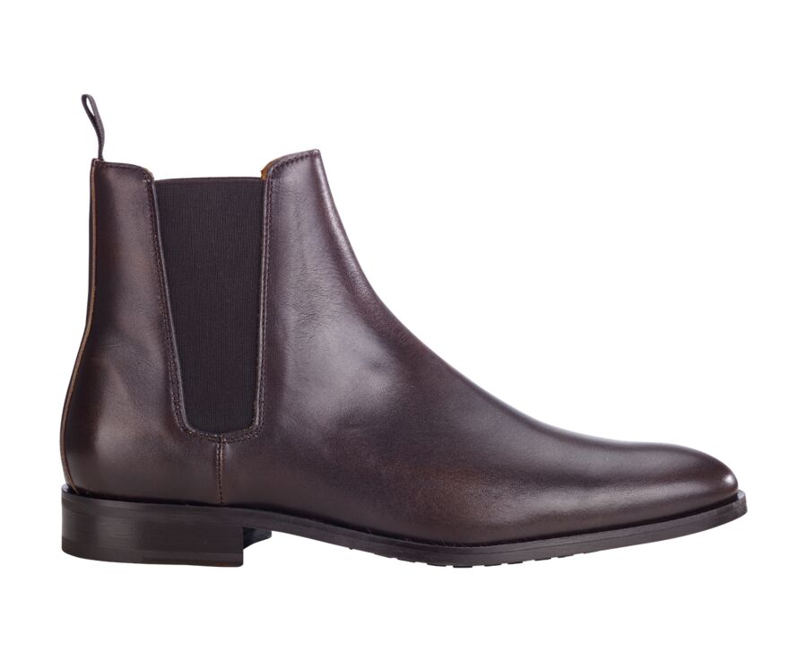 Chelsea boots homme Brun patiné - TODDINGTON GOMME