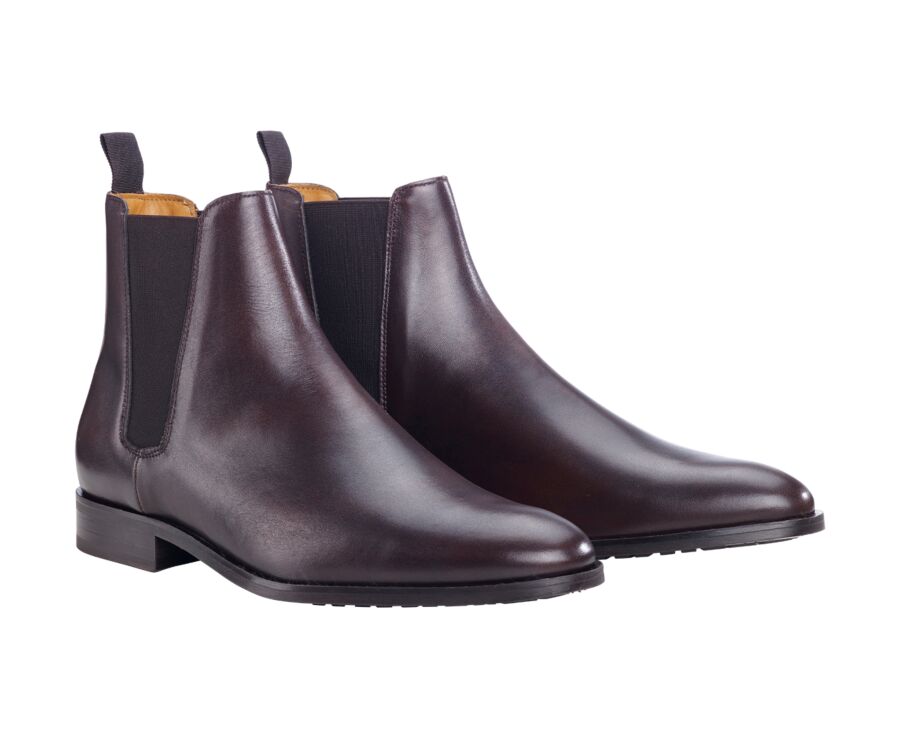 Chelsea boots homme Brun patiné - TODDINGTON GOMME