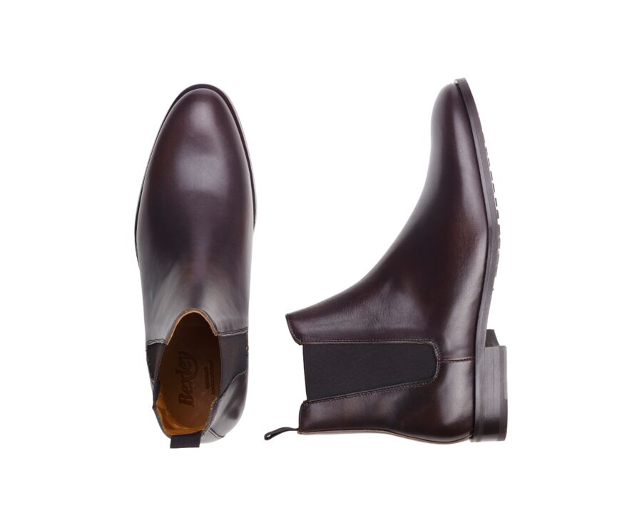 Chelsea boots homme Brun patiné - TODDINGTON GOMME