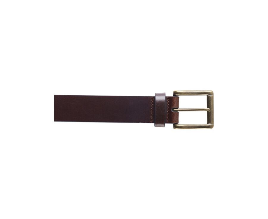 Ceinture en cuir homme Chocolat - WOODGATE