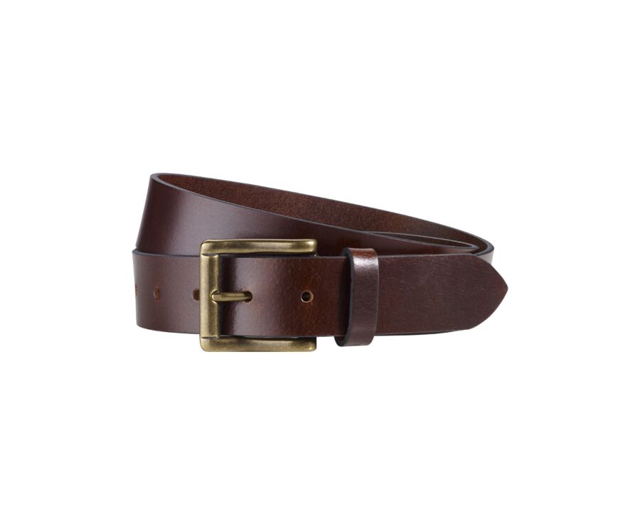 Ceinture en cuir homme Chocolat - WOODGATE