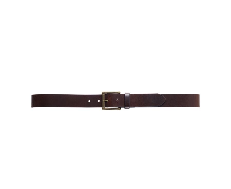 Ceinture en cuir homme Chocolat - WOODGATE