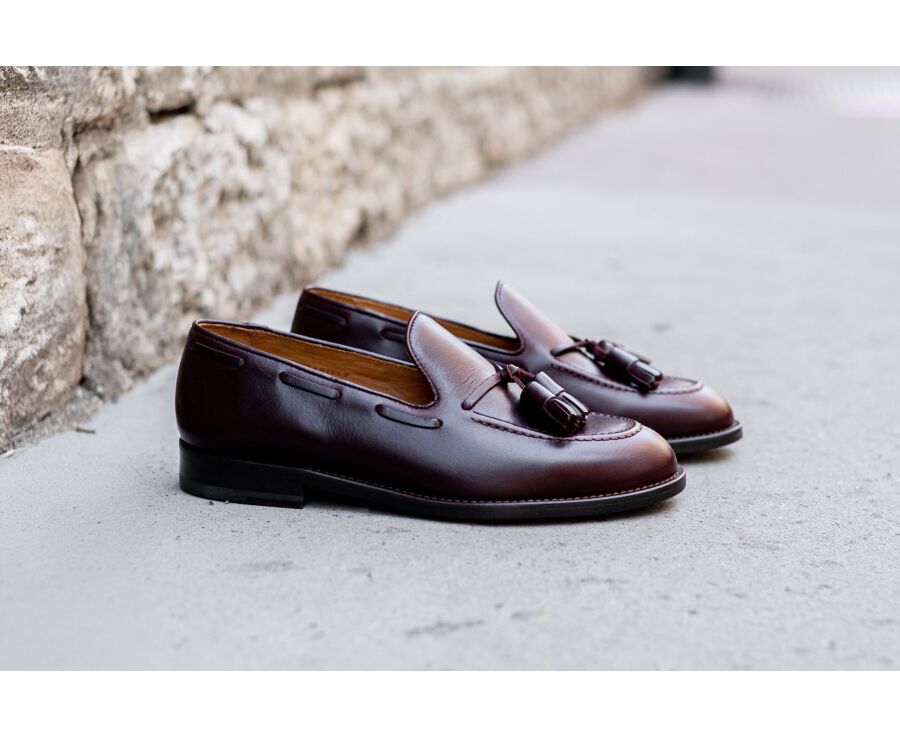 Mocassin homme cuir Bordeaux - PICADILLY
