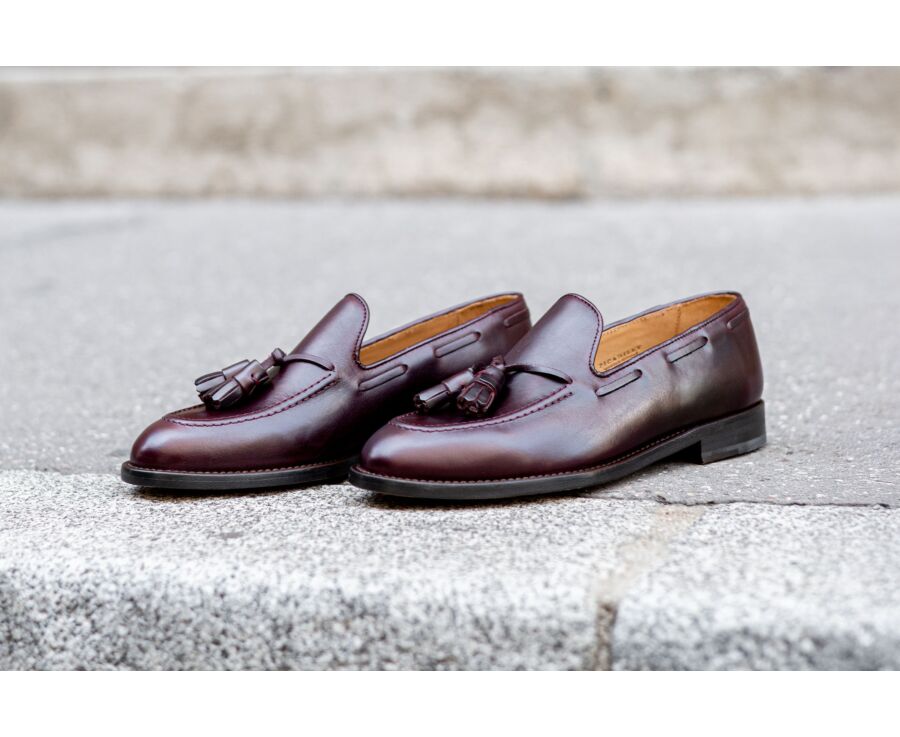 Mocassin homme cuir Bordeaux - PICADILLY