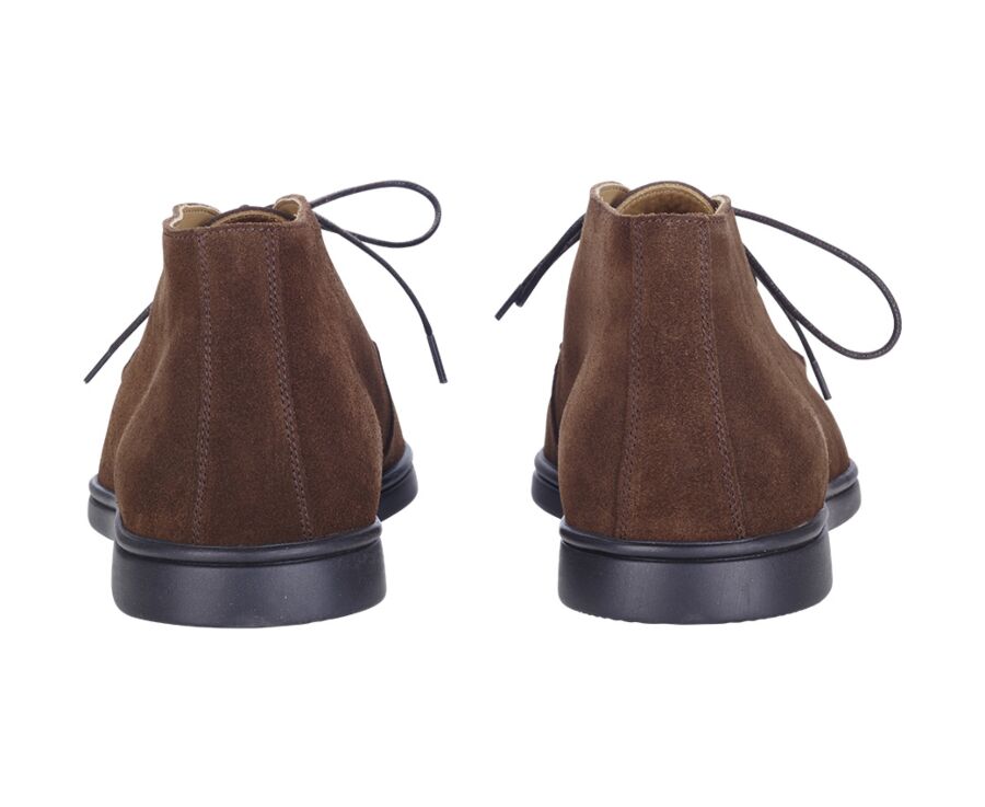 Bottines casual homme Velours Havane - SERENOA