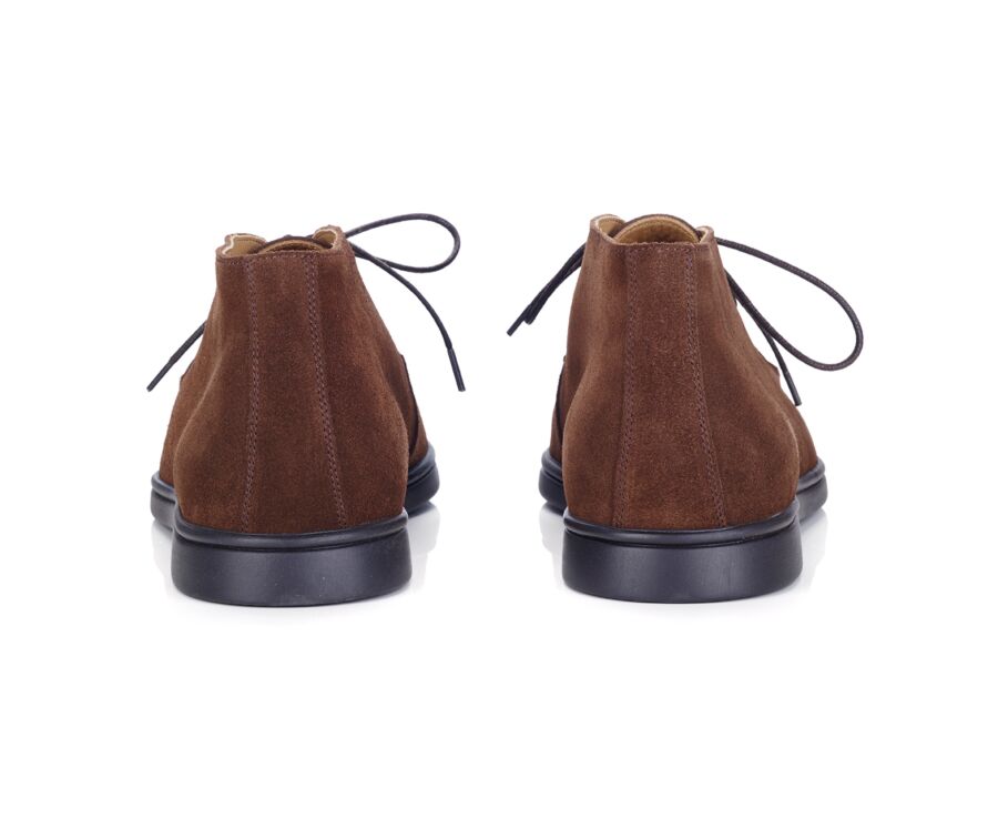 Bottines casual homme Velours Havane - SERENOA