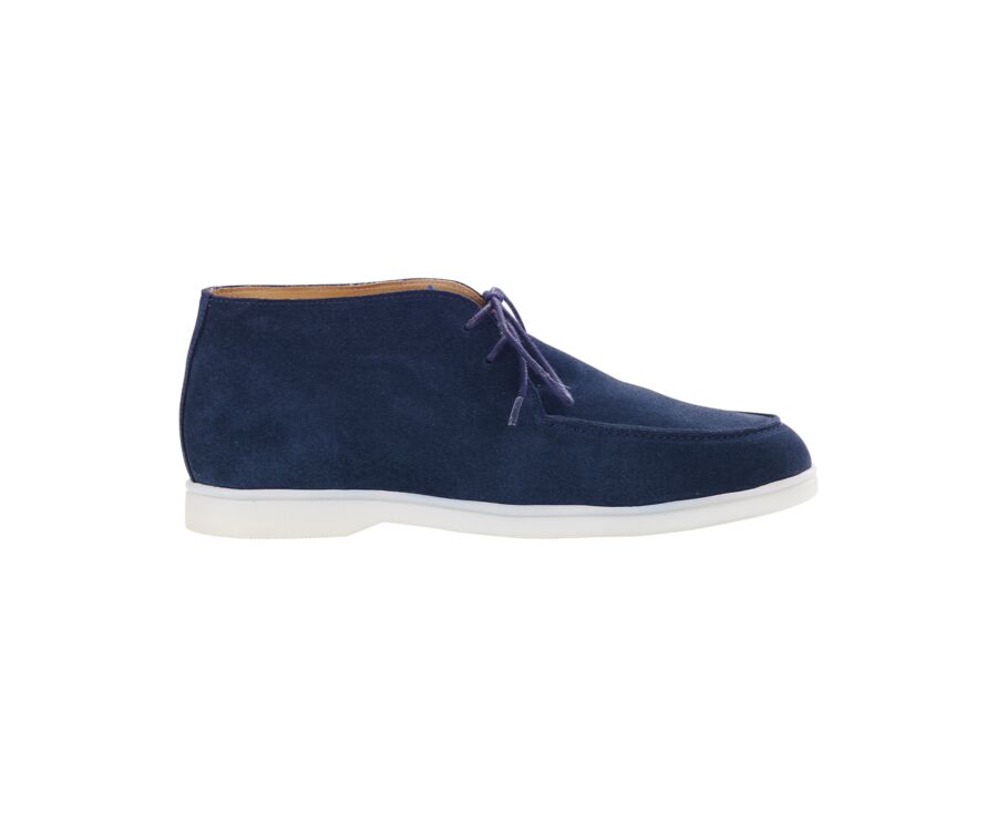 Bottines casual homme Velours Navy - SERENOA