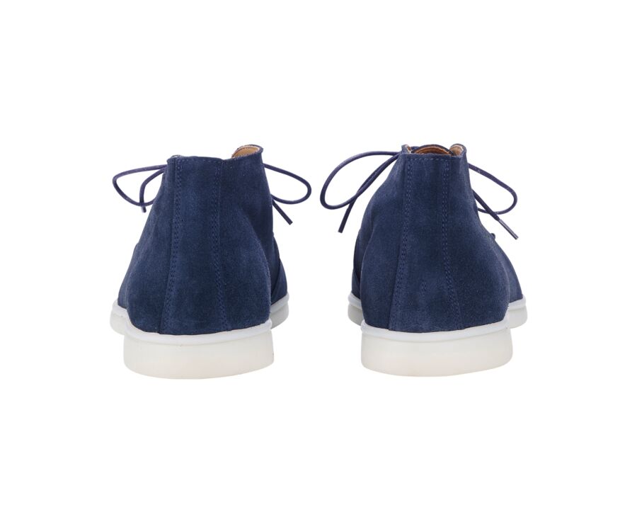 Bottines casual homme Velours Navy - SERENOA